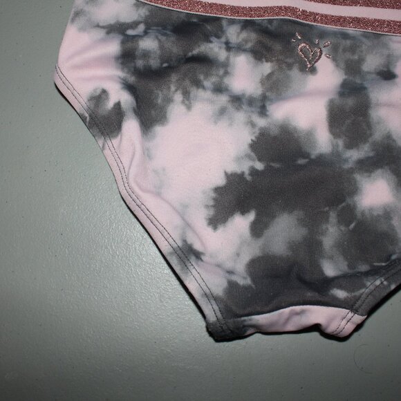 Pink & Grey 2 Pcs Justice Bikini Swimsuit Size 10 - Picture 10 of 11